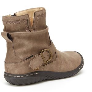 ✨👢 Jambu DOTTIE zipUp ankle Boots Taupe vegan leather ECO - like New EUC